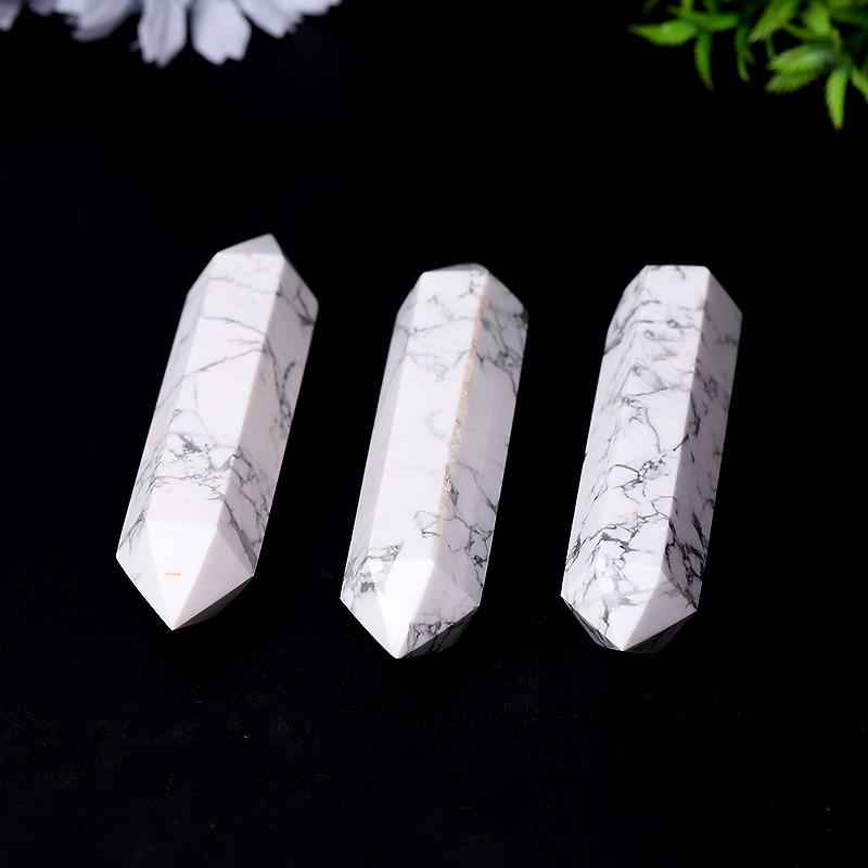 Howlite Double Terminated Points Healing Tower Crystal wholesale suppliers