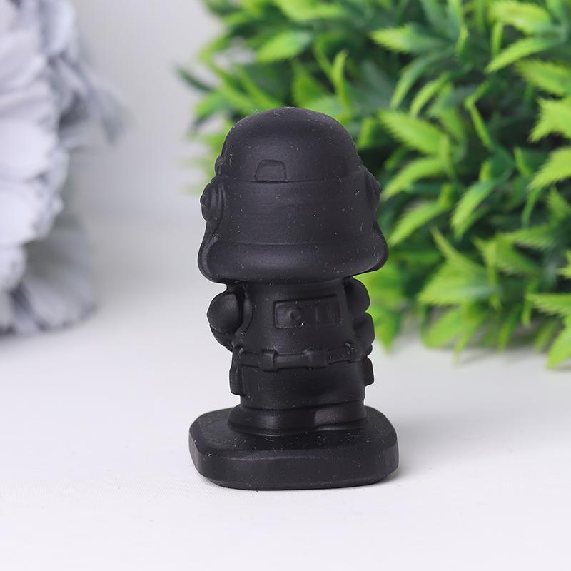 2.5" Black Obsidian Darth Vader Crystal Carvings Crystal wholesale suppliers