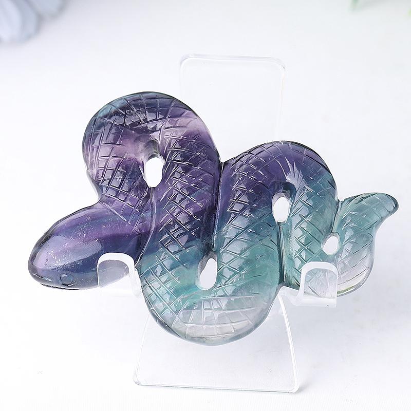 4" Fluorite Snake Crystal Carvings Crystal wholesale suppliers