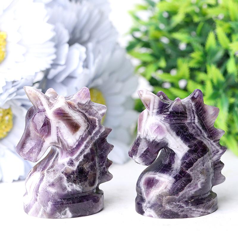 2.3" Dream Amethyst Unicorn Crystal Carvings Crystal wholesale suppliers