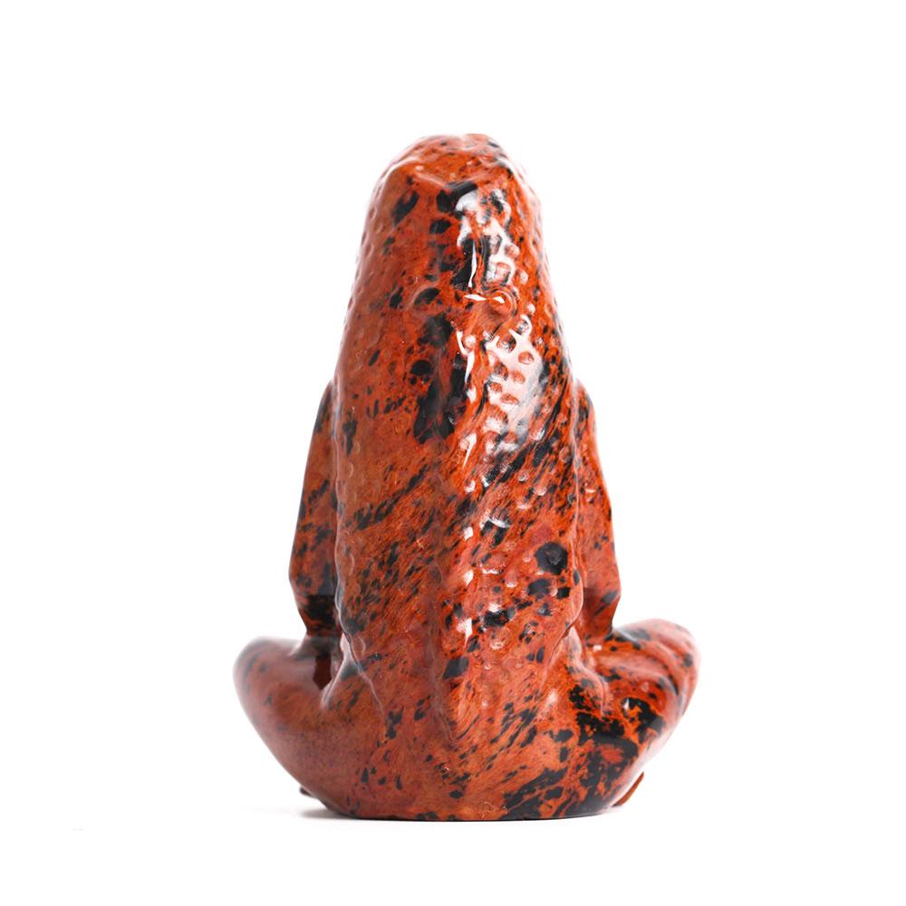 Mahogany Earth Mother Goddess Crystal Carving Statue