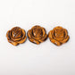 Tiger Eye Rose Flower Carvings