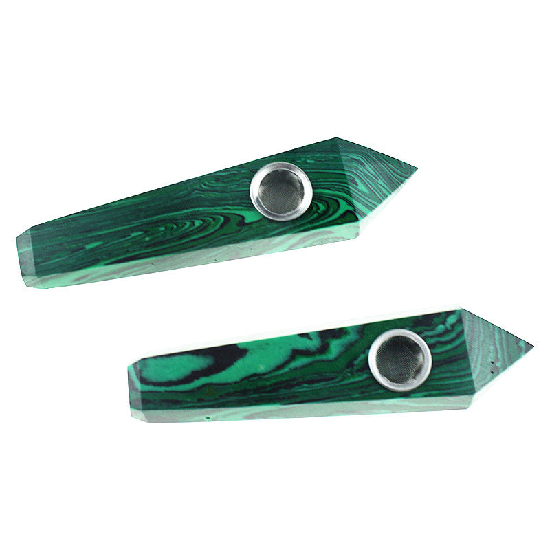 Malachite Smoking Pipe wholesale support mixed customization