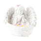 Resin White Cute Baby Angel Stand