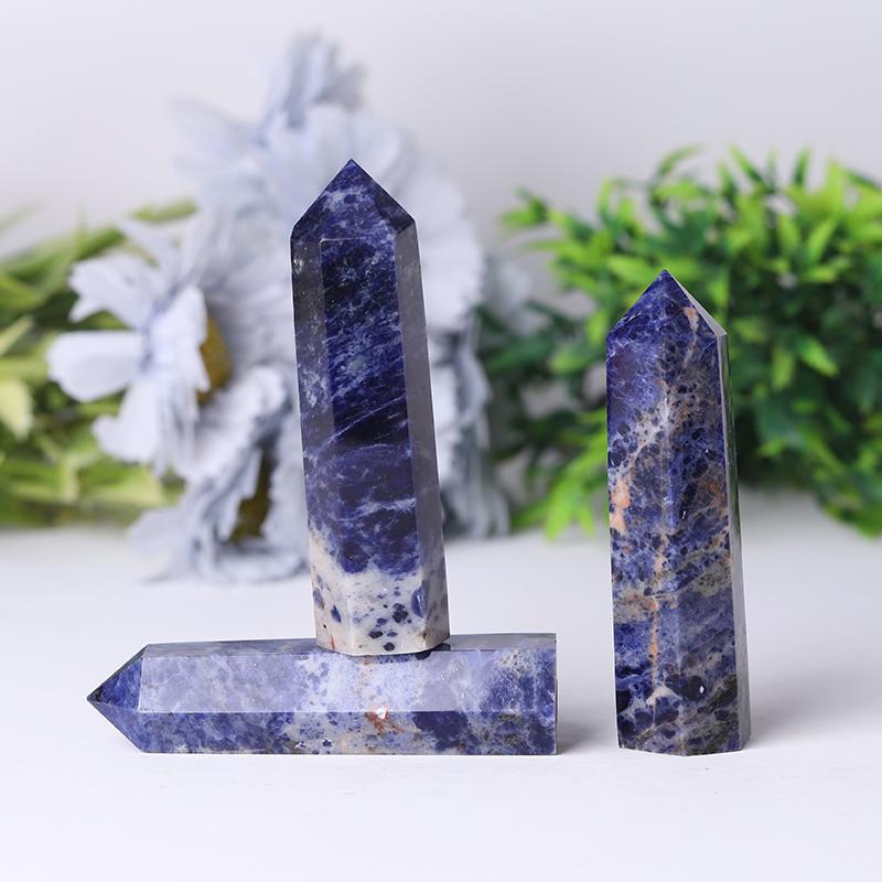 Wholesale Natural Crystal Healing Stone Sodalite Crystal Point Crystal wholesale suppliers