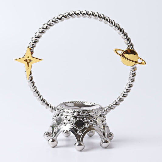 4.3" Metal Crown Design Stand Crystal wholesale suppliers