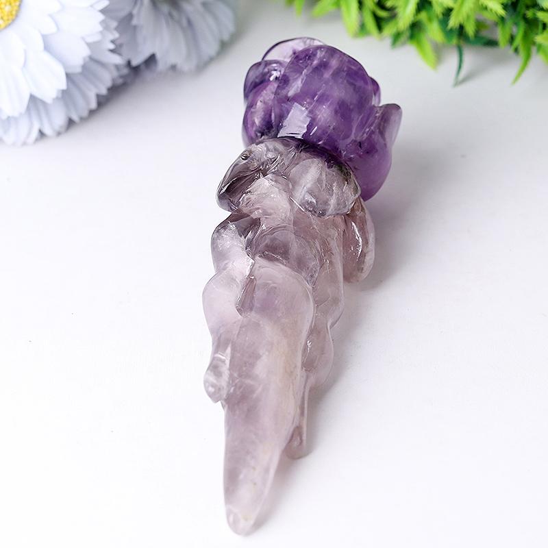 7.5" Amethyst Rose Crystal Carvings Crystal wholesale suppliers