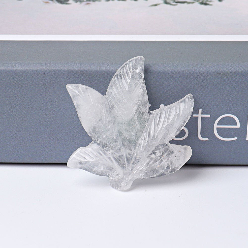 1.9" Leaf Crystal Carvings Crystal wholesale suppliers