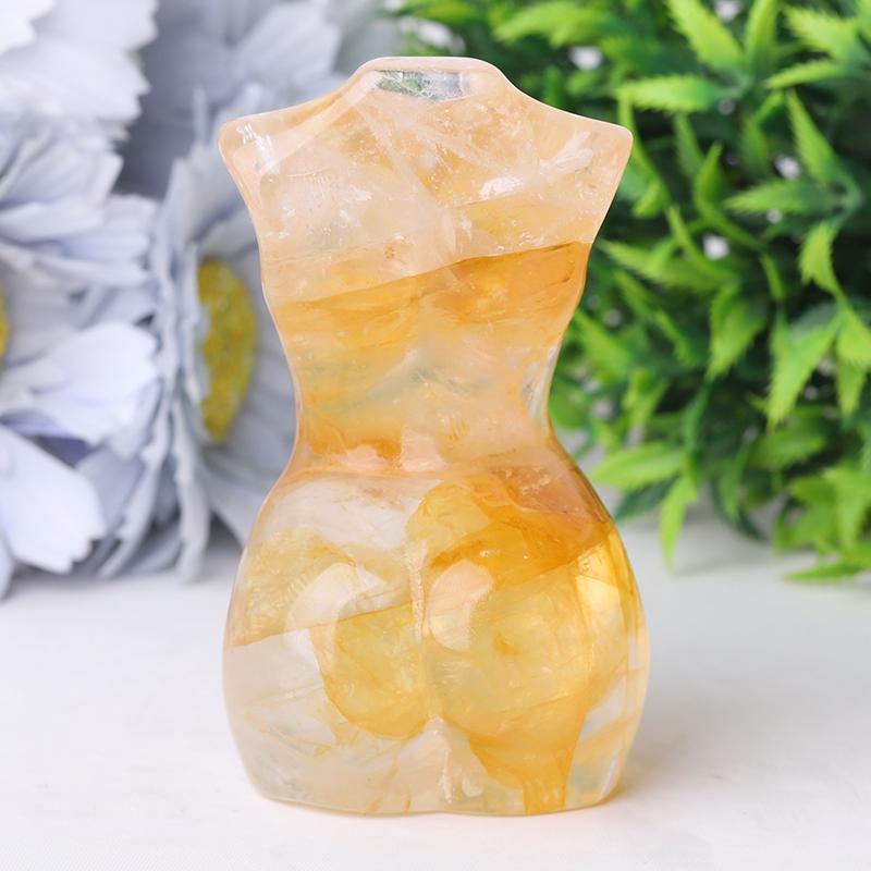 3" Golden Healer Woman Model Body Crystal Carvings Crystal wholesale suppliers