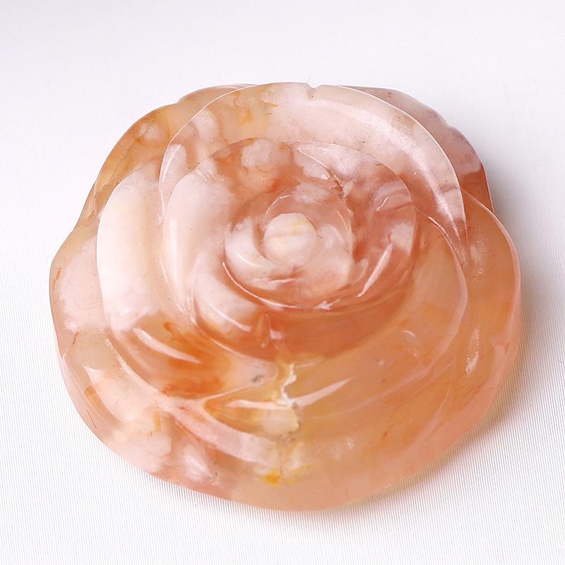 1.2" Rose Flower Crystal Carvings Crystal wholesale suppliers