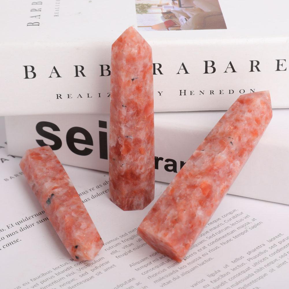 Set of 3 Gold Strawberry Quartz Points Crystal wholesale suppliers