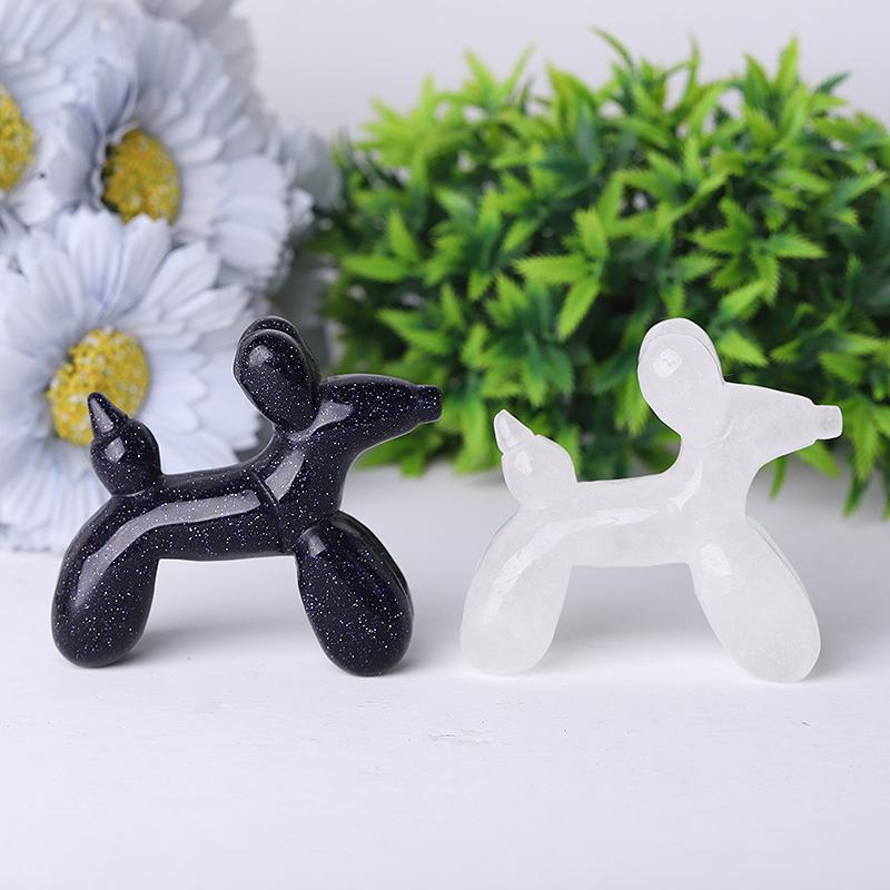 2.8" Balloon Dog Crystal Carvings Crystal wholesale suppliers