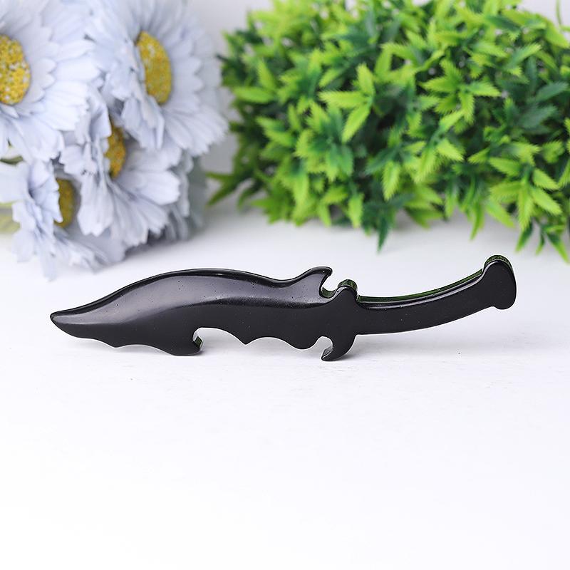 6" Hot Sale Black Obsidian Knife Carving Crystal wholesale suppliers