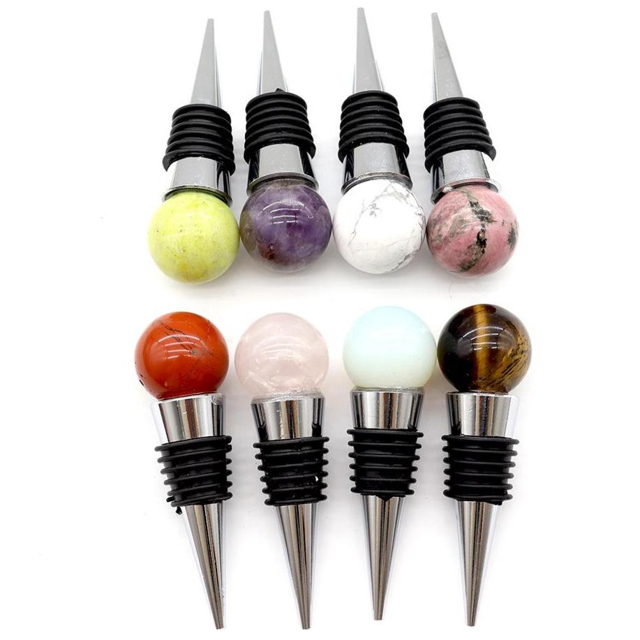 Crystal Carvings Gemstone Wine Stoppers Crystal wholesale suppliers