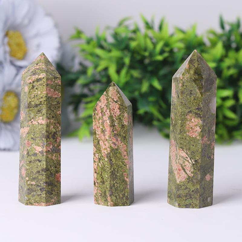 Wholesale Natural Unakite Points Crystal wholesale suppliers