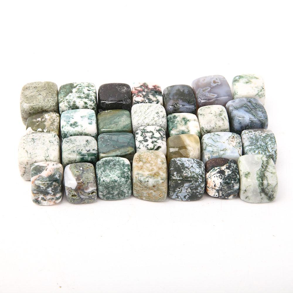 0.1kg Moss Agate Cubes Bag Crystal wholesale suppliers