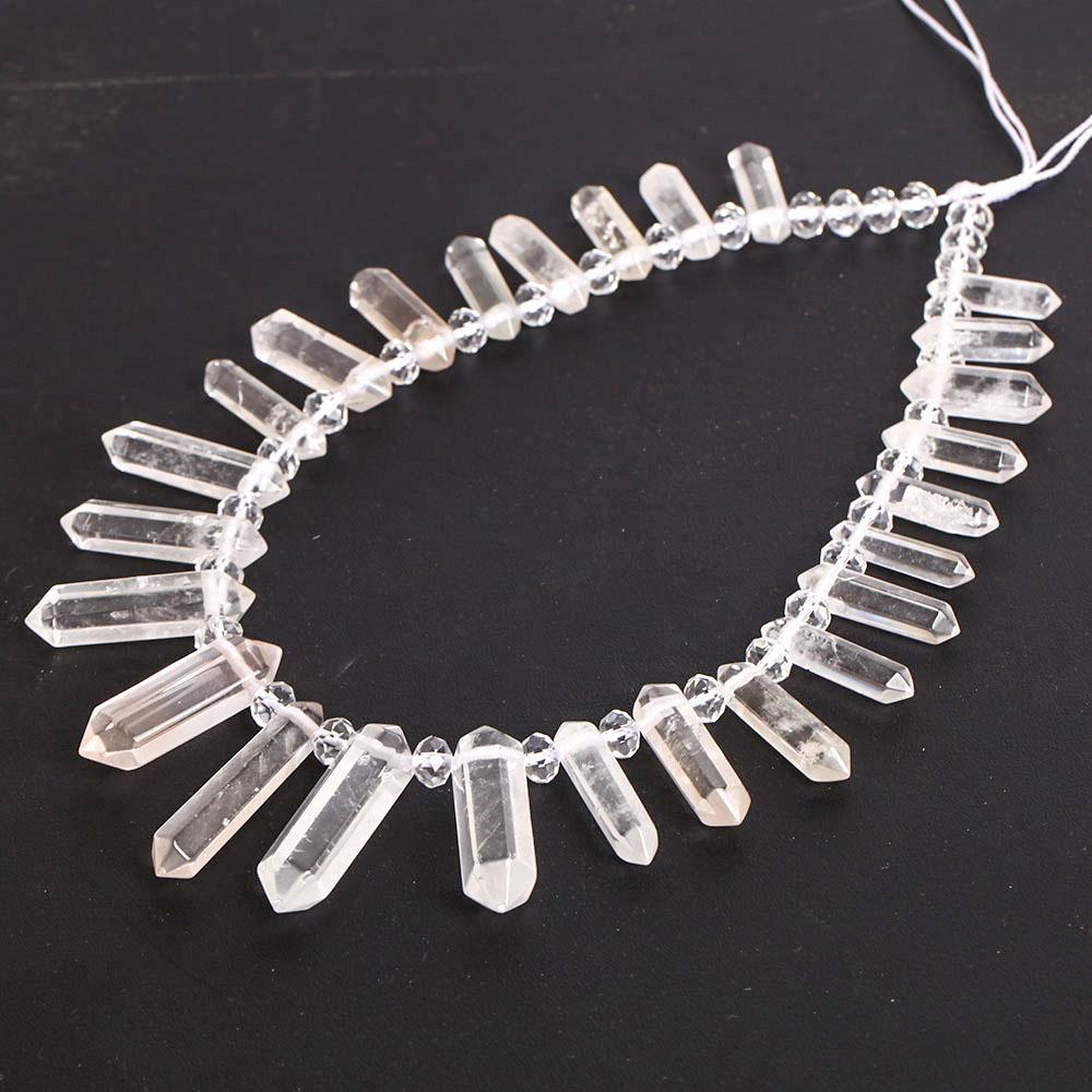 Clear Quartz Crystal Point Chain String for DIY Crystal wholesale suppliers