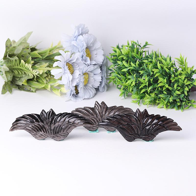 5.2" Silver Obsidian Wing Carving Crystal wholesale suppliers