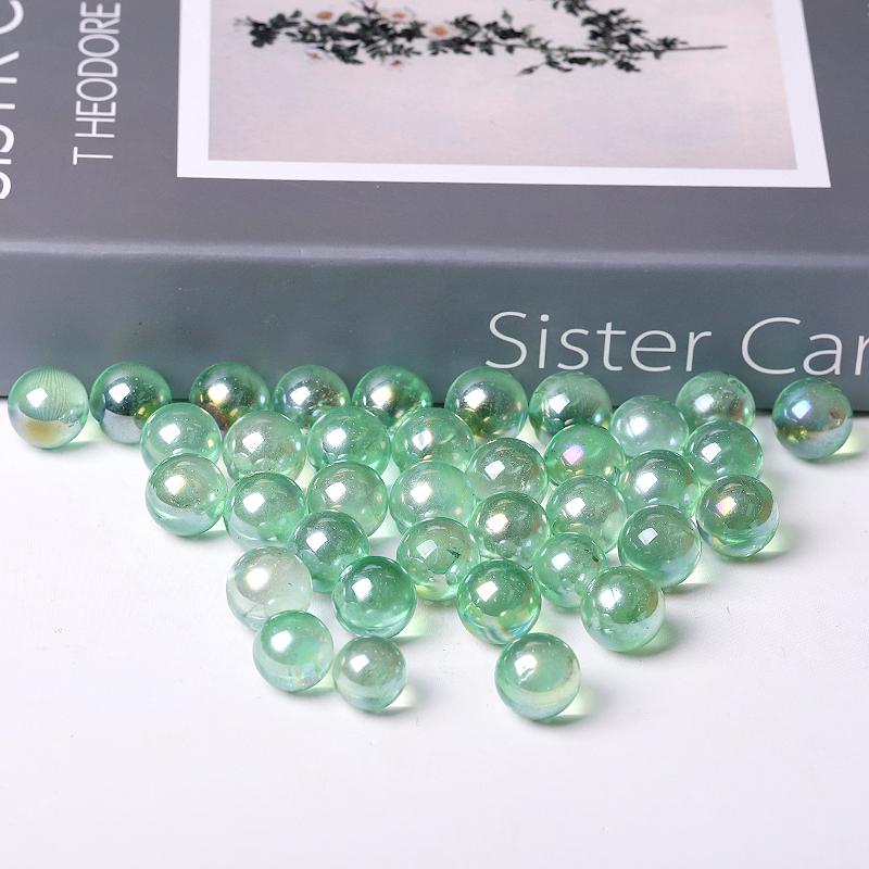 0.5-0.7'' High Quality Green Aura Crystal Spheres Crystal Balls for Healing Crystal wholesale suppliers