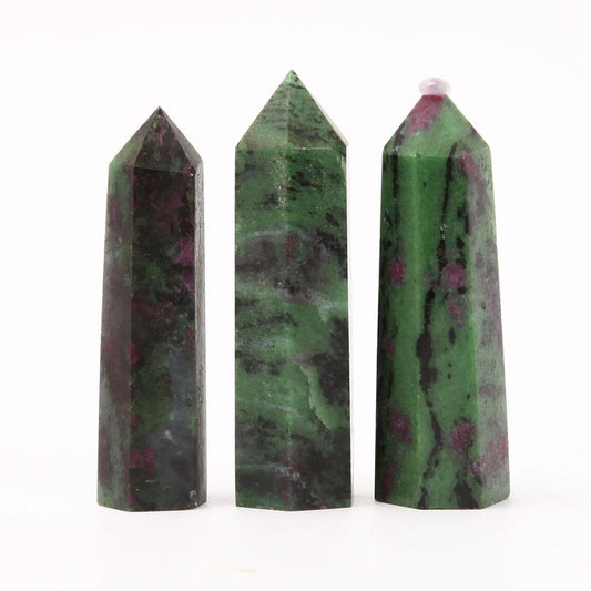 Set of 3 Ruby in Zoisite Crystal Point Crystal wholesale suppliers