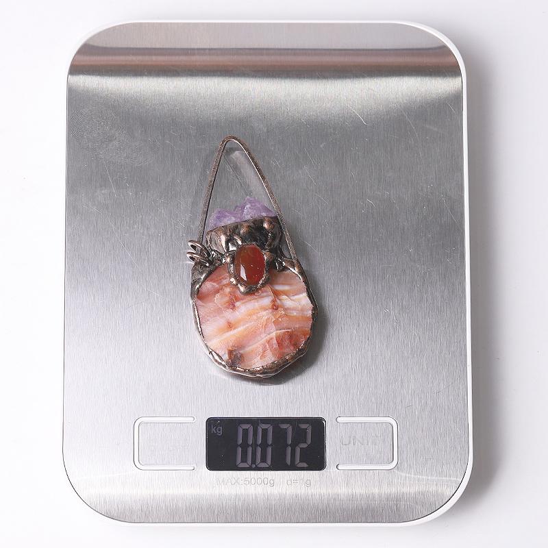 3" Carnelian Amethyst Pendant for Jewelry DIY Crystal wholesale suppliers