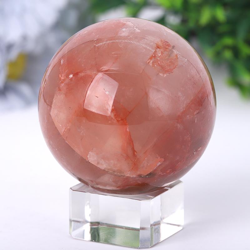 2.5“-4.5” Fire Quartz Sphere Crystal wholesale suppliers