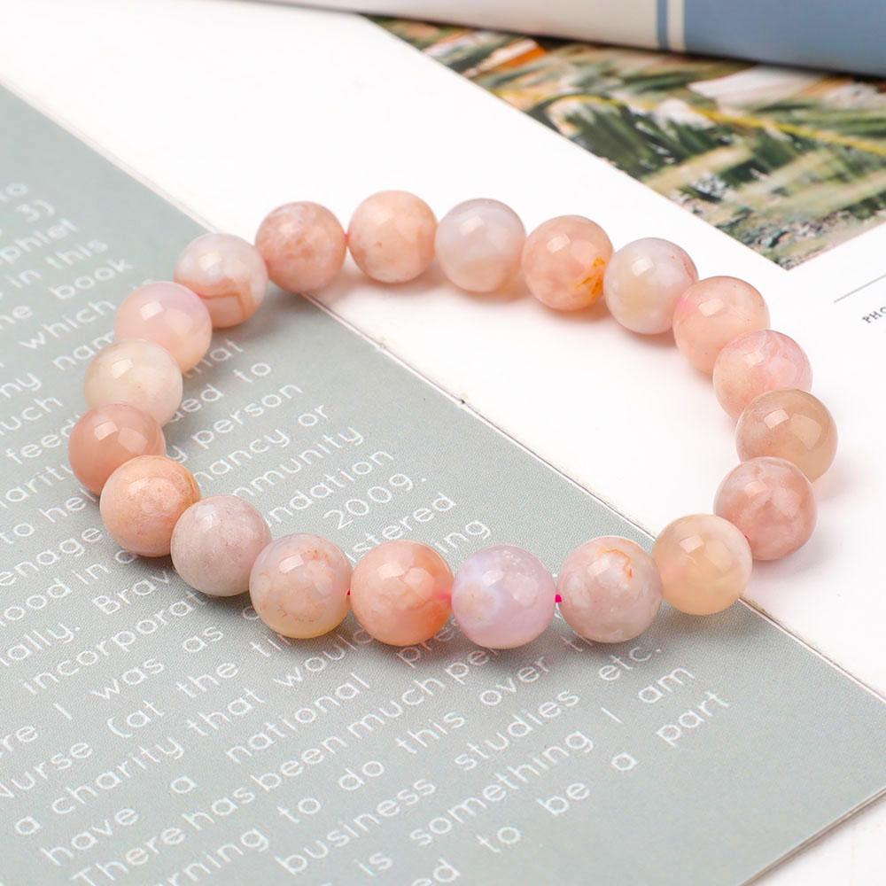 9.5mm Flower Agate Bracelet Crystal wholesale suppliers