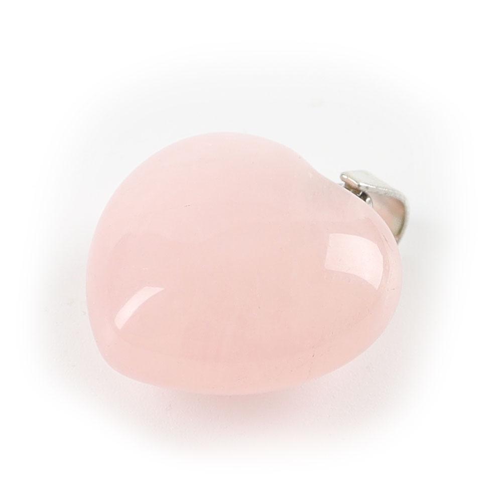 Rose Quartz Love Heart Shaped Gemstone Pendant Crystal wholesale suppliers