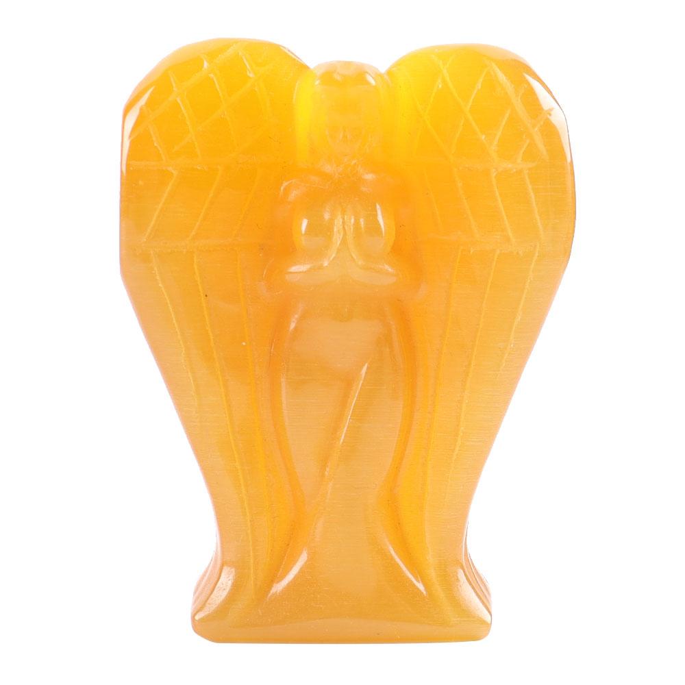 Hand Carved Cat Eye Crystal Angel Figurine Statue Crystal wholesale suppliers