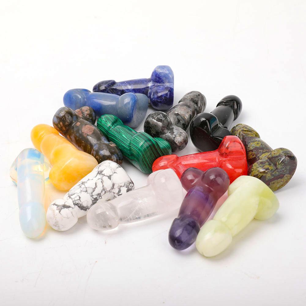 2" Crystal Penis Carvings Crystal wholesale suppliers