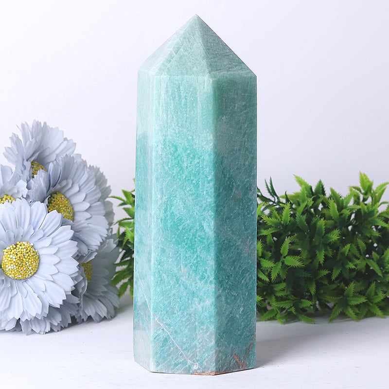 7" Unique Amazonite Crystal Tower