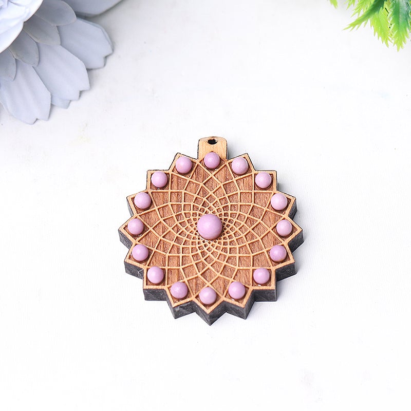 Wooden Chakra Crystal Pendant Crystal wholesale suppliers