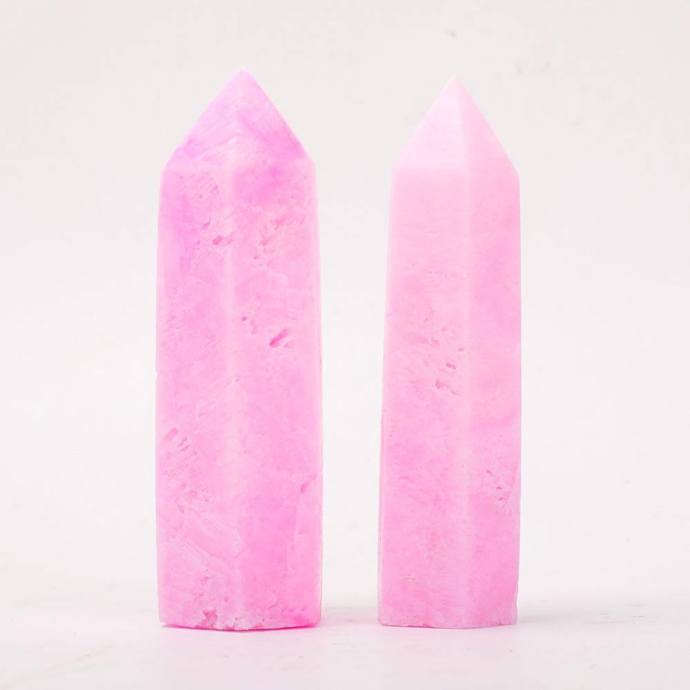 Set of 2 Pink Aragonite Points Crystal wholesale suppliers