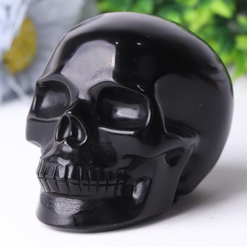 Black Obsidian Skull Crystal Carvings for Halloween Crystal wholesale suppliers