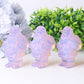 3" Pink Opalite Santa Claus Crystal Carvings for Christmas Crystal wholesale suppliers