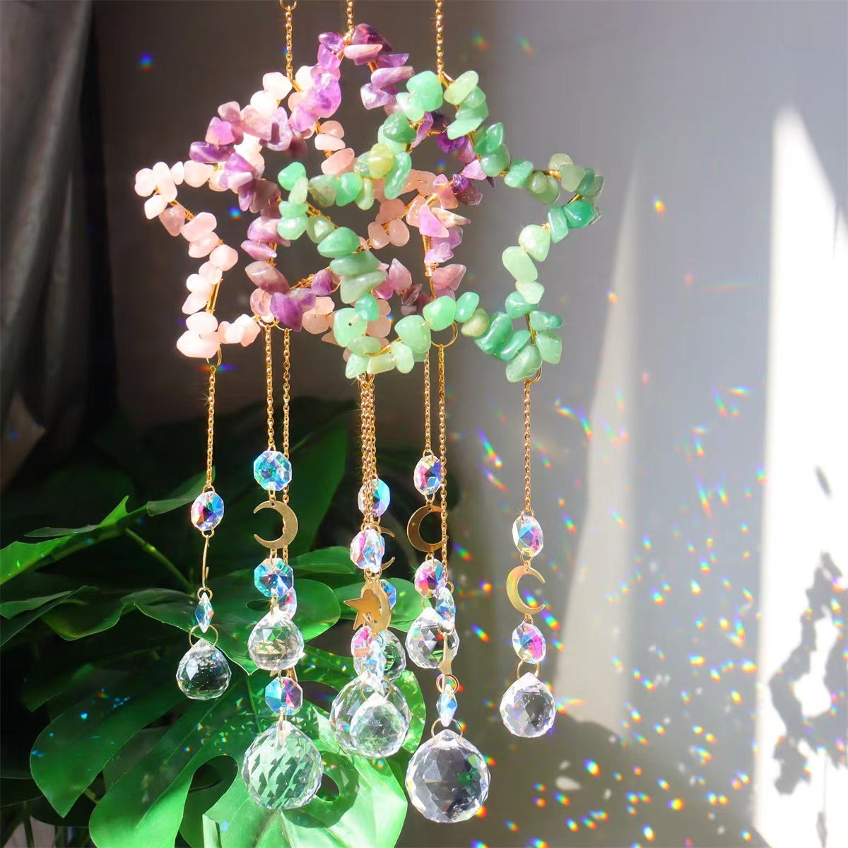11cm Crystal Suncatcher Hanging Ornament for Home Decor Bulk Wholesale