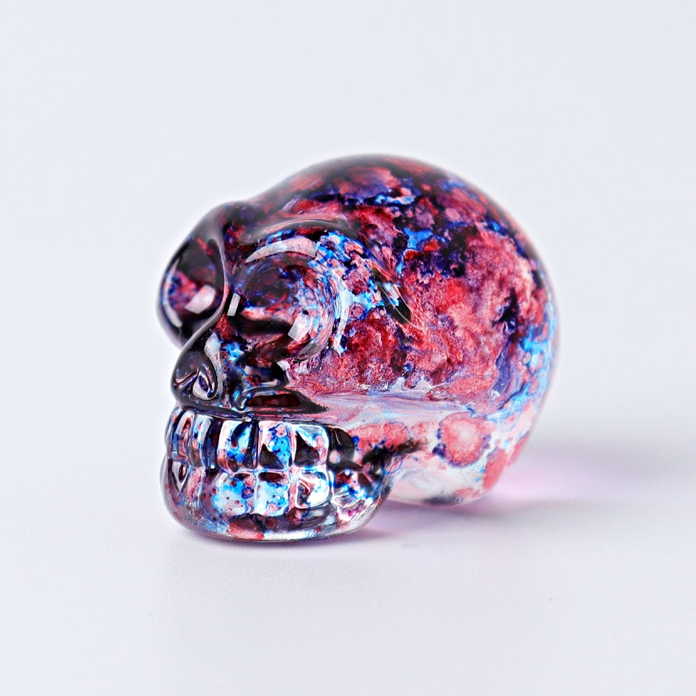 1" Aura Skull  Angel Crystal Carvings （Random sending color） Crystal wholesale suppliers