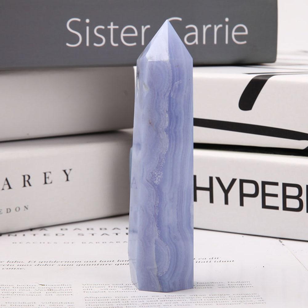 Blue Lace Agate Point Crystal wholesale suppliers