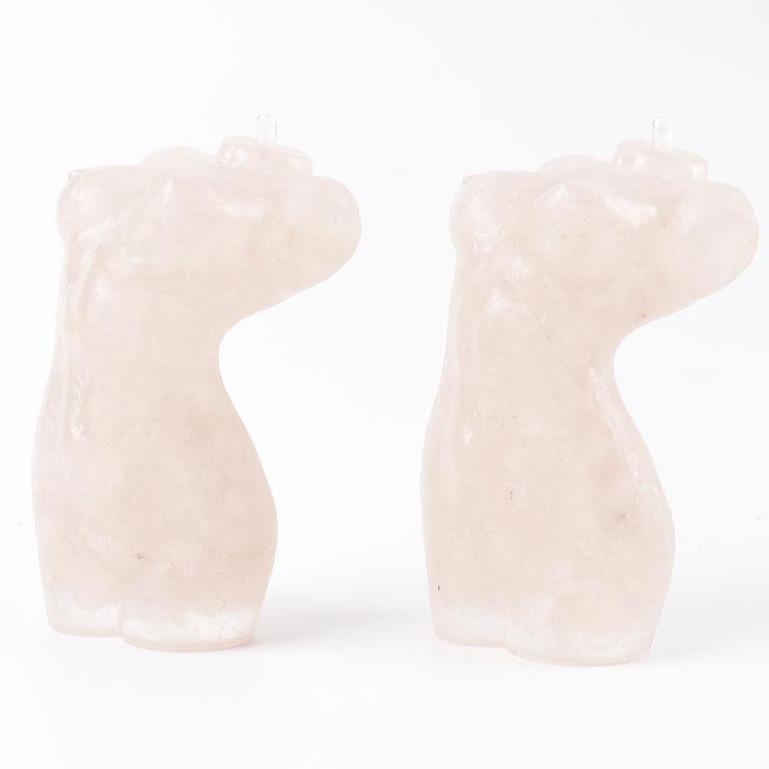 Rose Quartz Crystal Chips Resin Models