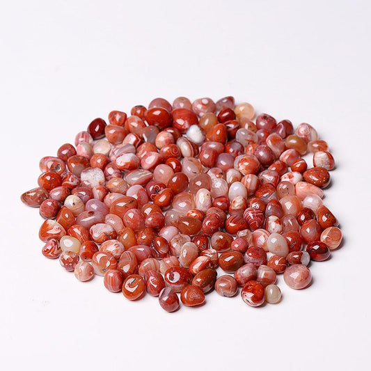 0.1kg 5-10mm High Quanlity Round Shape Carnelian Chips Crystal wholesale suppliers