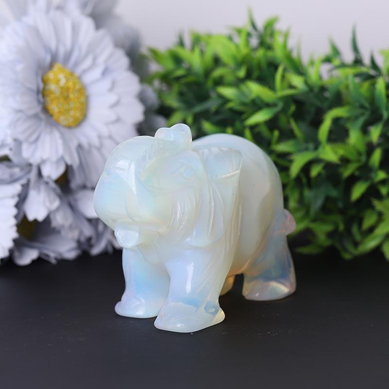 Opalite Elephant Crystal Carvings Crystal wholesale suppliers