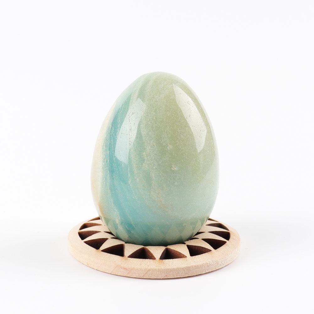 2" Sky Blue Stone Carving Egg Shape Crystal Palm Stone Crystal wholesale suppliers