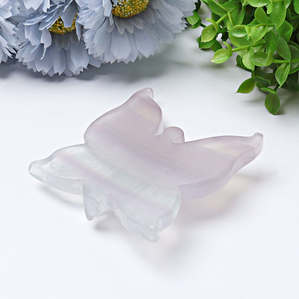 3.6" Fluorite Butterfly Fairy Crystal Carvings Crystal wholesale suppliers