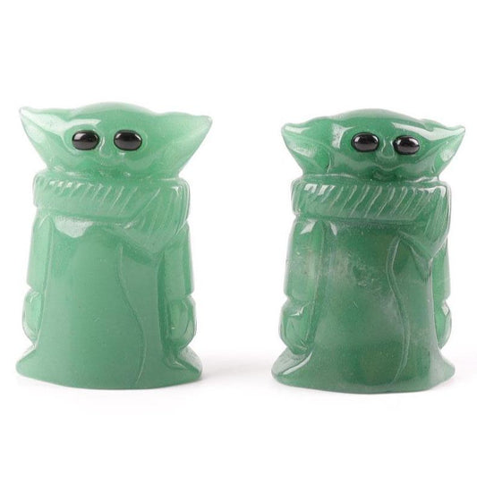 Green Aventurine Crystal Carving Yoda 2" Crystal wholesale suppliers