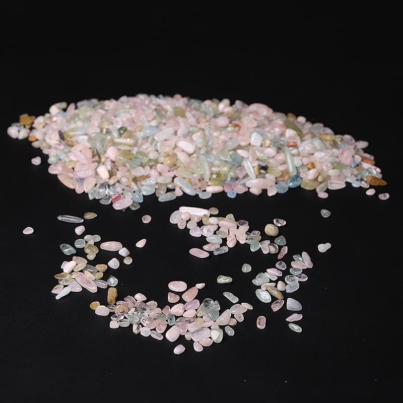 0.1kg Natural Morganite Chips Crystal Chips for Decoration Crystal wholesale suppliers