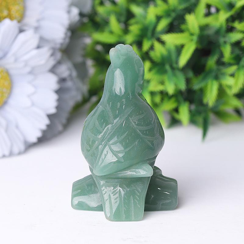 3" Green Aventurine Parot Crystal Carvings Crystal wholesale suppliers