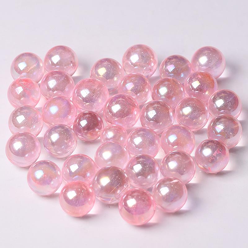 0.5-0.7'' High Quality Pink Aura Crystal Spheres Crystal Balls for Healing Crystal wholesale suppliers