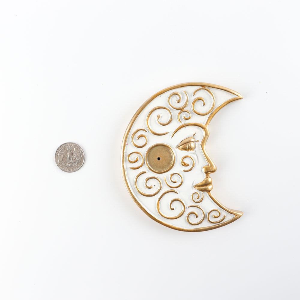 Resin Moon Shape Incense Holder