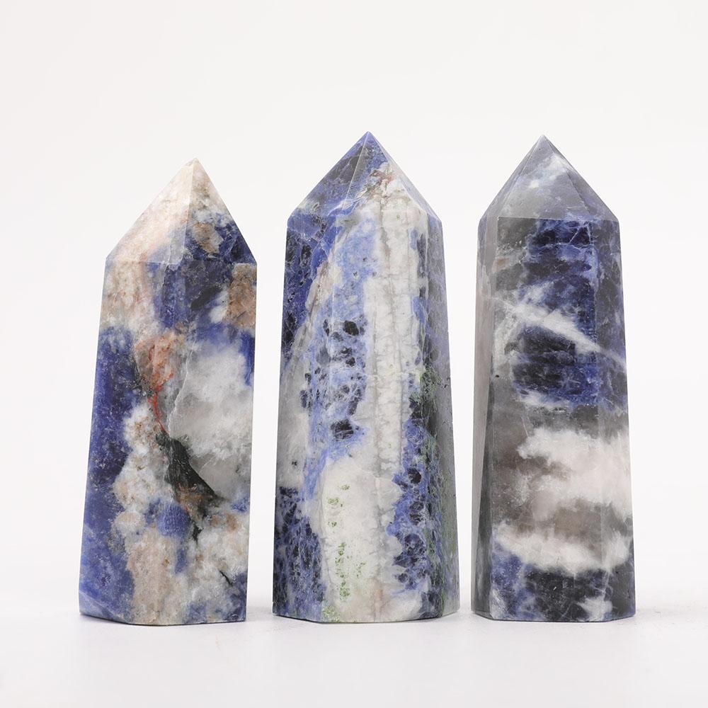 Set of 3 Sodalite Points Crystal wholesale suppliers