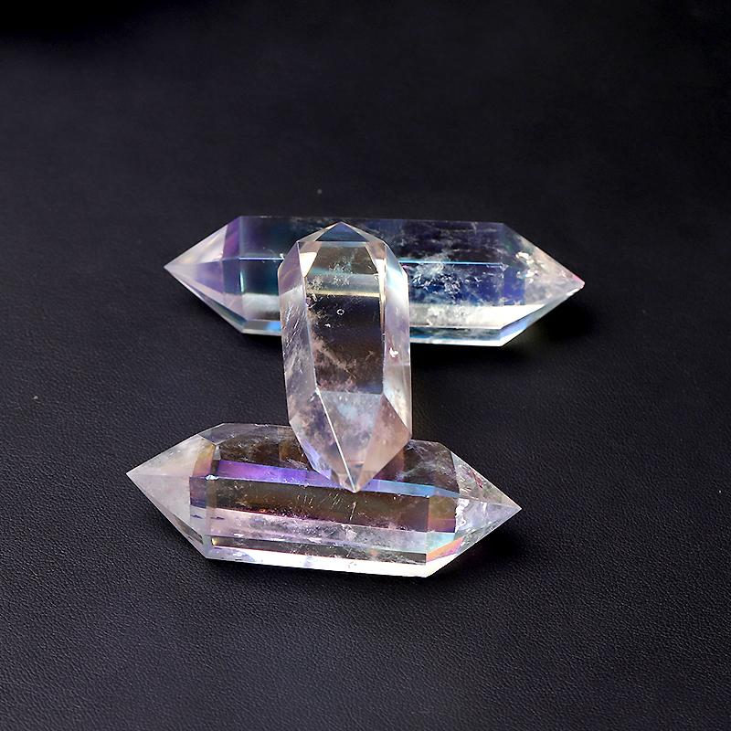 Aura Clear Quartz Double Terminated Point Crystal wholesale suppliers